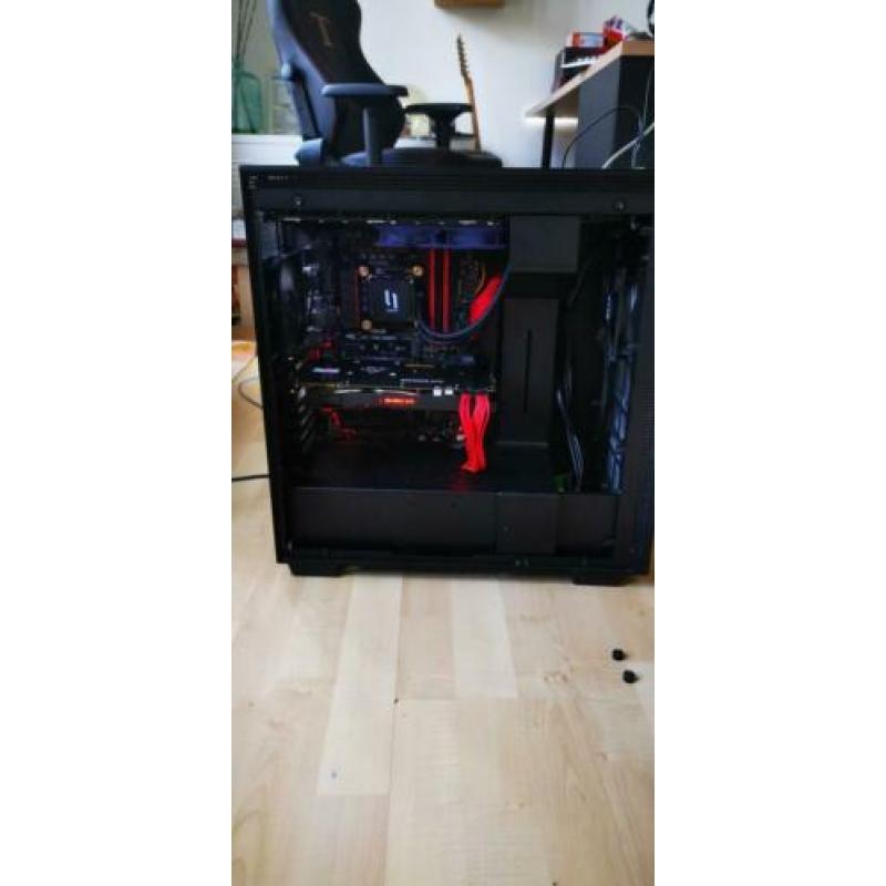 Watergekoelde Game pc ( i7 + 16GB + 1070TI + 500GB)
