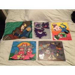 Diverse Anime Schilderijen ook Commissies