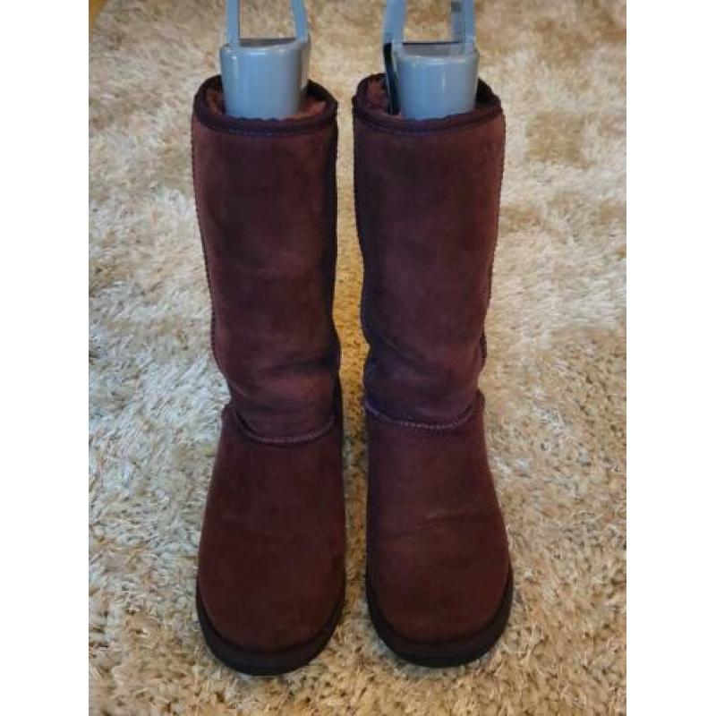 ugg australia chic empire bruin/paarse laarzen maat 9 / 40