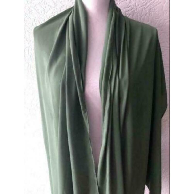 Polyester sjaal - 71x179 cm - groen