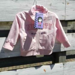 Nieuw roze vest / vestje met kaartje maat 68
