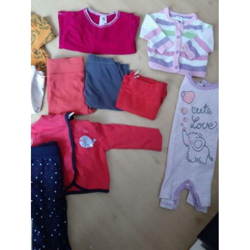 Pakket 62 68 meisje , noppies, h&m , Hema etc