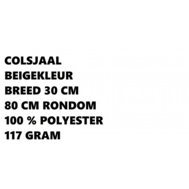 Colsjaal - beigekleur