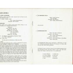 Programmablad Salzburger Marionetten Theater TourneeNederlan