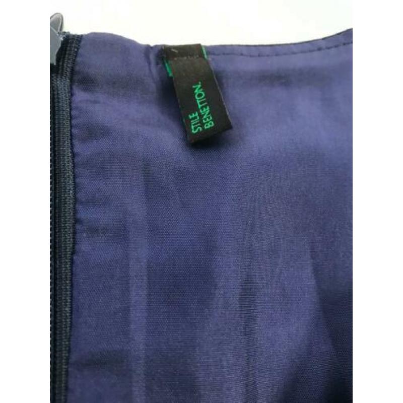 benetton blauwe jurk maat m
