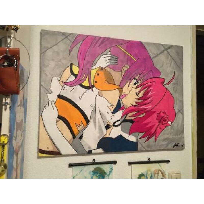 Diverse Anime Schilderijen ook Commissies