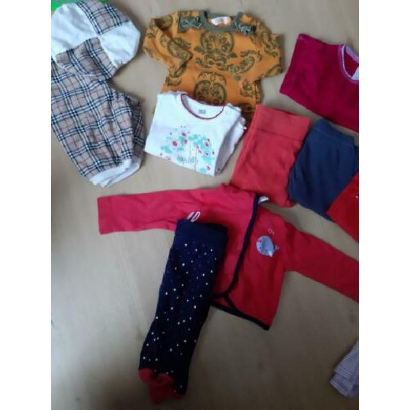 Pakket 62 68 meisje , noppies, h&m , Hema etc