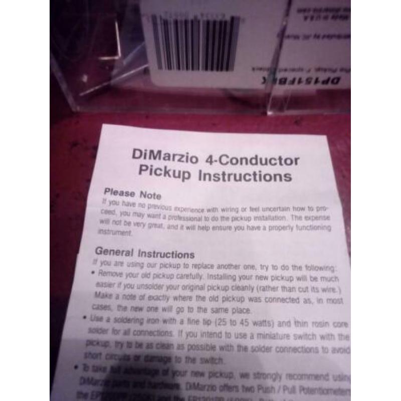 Gitaar pickup dp151fbk element