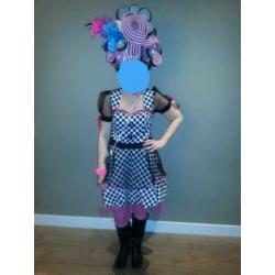 Carnavalsjurk maat 38-40 excl hoed
