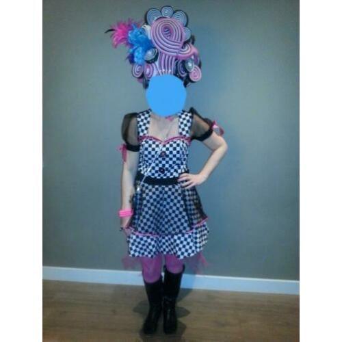 Carnavalsjurk maat 38-40 excl hoed