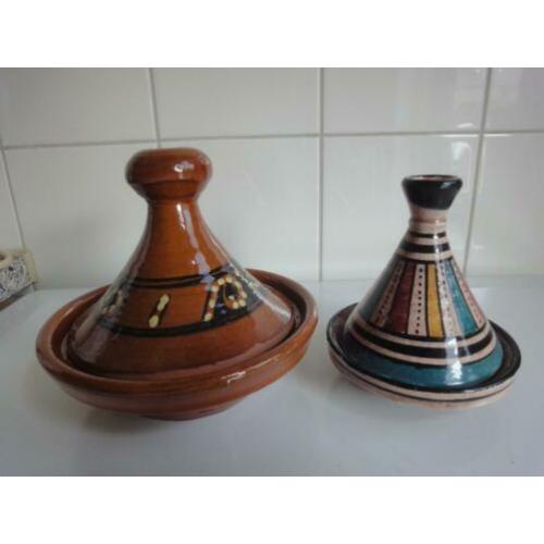 ??tajine oosters schaaltje met puntdeksel aardewerk
