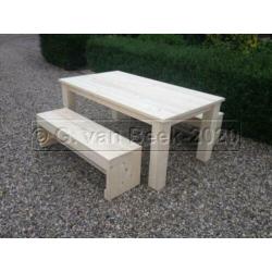 Tuintafel van Douglas of steigerhout tuin tafel