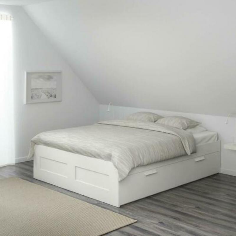 Brimnes bed IKEA met hoofdbord 160 breed
