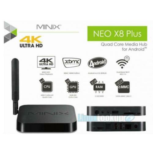 Minix x8 plus met kodi