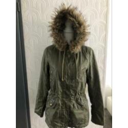 Maat 38 - h&m met capucchon - groen