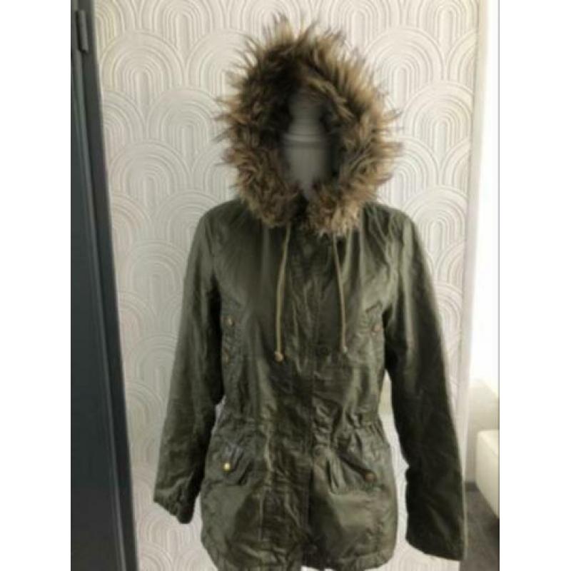 Maat 38 - h&m met capucchon - groen