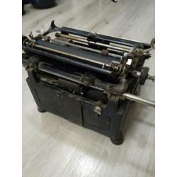 Seidel & Naumann antieke typemachine '' Ideal model S ''