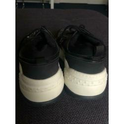 Zara sneakers panterprint dikke zool 39 grijs roze zwart
