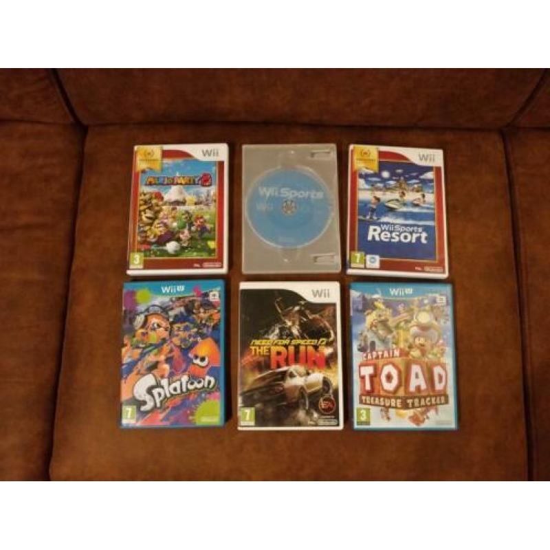 Wii U Console 32GB + 6 Spellen