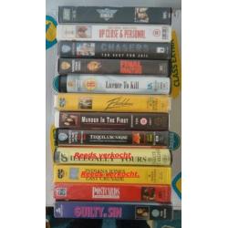 Te koop ruim 30 originele VHS-videobanden (ex rental).