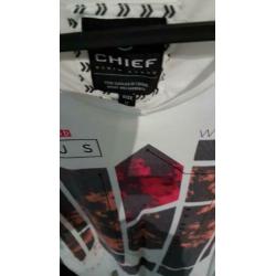 Wit T-shirt met opdruk merk CHIEF maat M