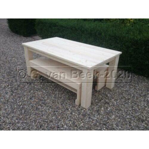 Tuintafel van Douglas of steigerhout tuin tafel