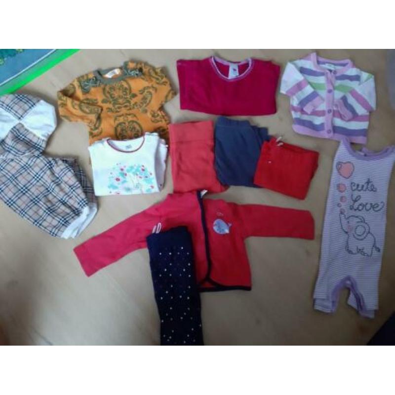 Pakket 62 68 meisje , noppies, h&m , Hema etc