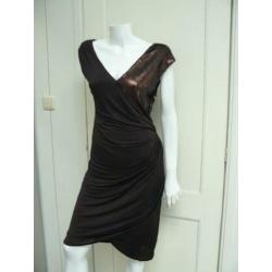 TED BAKER feest jurk pailletten maat 38/40 zgaNIEUW