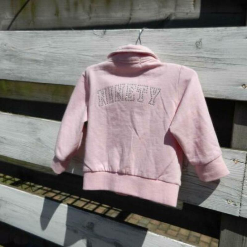 Nieuw roze vest / vestje met kaartje maat 68