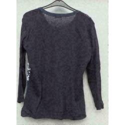 GERRY WEBER donkerblauw/zilver dubbellaags stretch top mt M