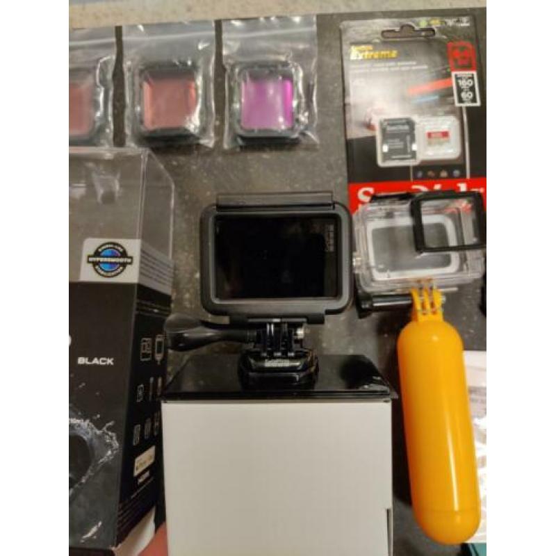 GO PRO HERO 7 BLACK + geheugenkaart + extra's & garantie!