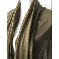 Polyester sjaal - kaki - 82x234 cm