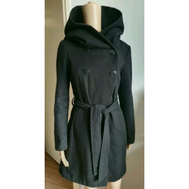 Jas wol mt M Zara Basic zwart