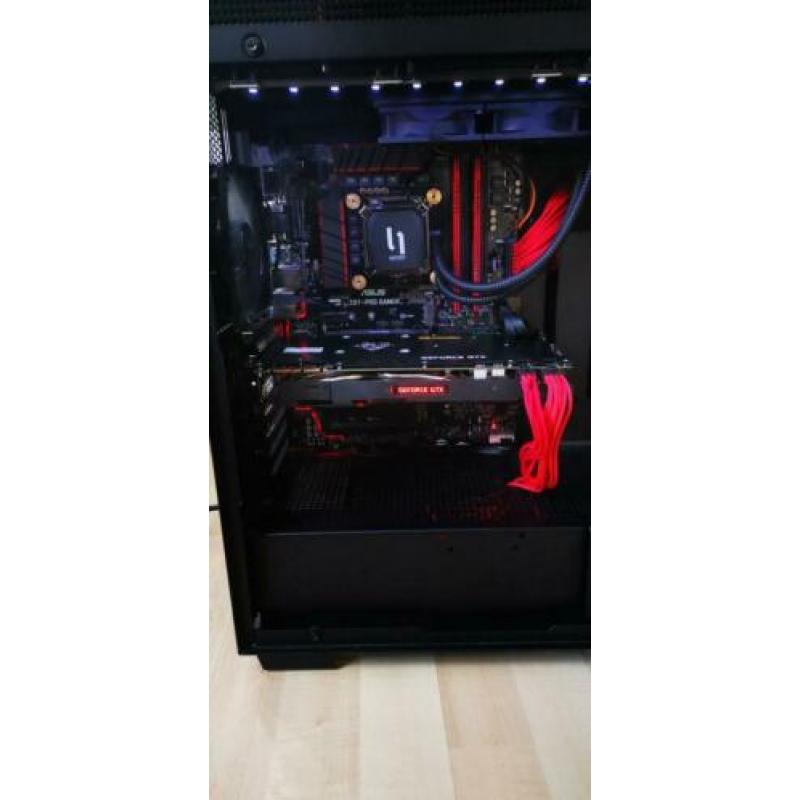 Watergekoelde Game pc ( i7 + 16GB + 1070TI + 500GB)