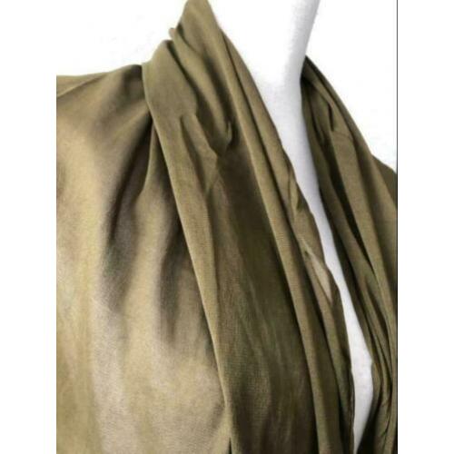 Polyester sjaal - kaki - 82x234 cm