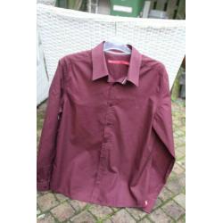 Bordeaux rood overhemd van Esprit maat L