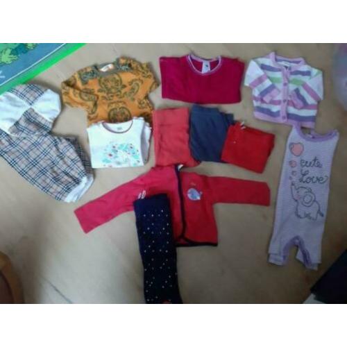 Pakket 62 68 meisje , noppies, h&m , Hema etc