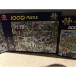 Jan van Haasteren puzzels 5 stuks 32,50 + gratis verzending