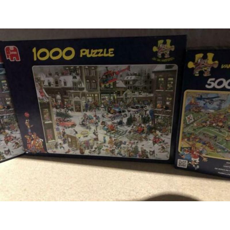 Jan van Haasteren puzzels 5 stuks 32,50 + gratis verzending