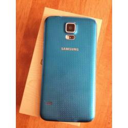 Samsung Galaxy S5 Bleu. Met orginele Galaxy S5 leren hoesje
