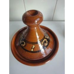 ??tajine oosters schaaltje met puntdeksel aardewerk