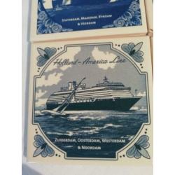 Delfts Blauw tegeltjes Cruiseschepen HAL