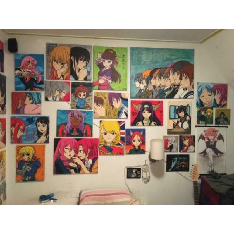 Diverse Anime Schilderijen ook Commissies
