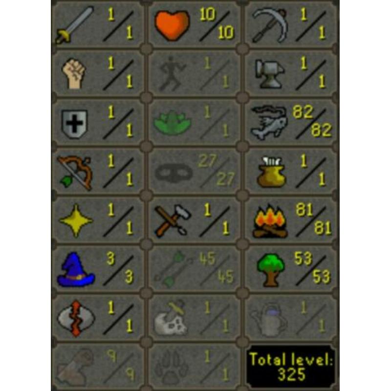 OSRS Accounts Samen voor maar €20,-