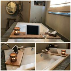 Badplank hout | ipad tablet samsung | op maat | cadeautip