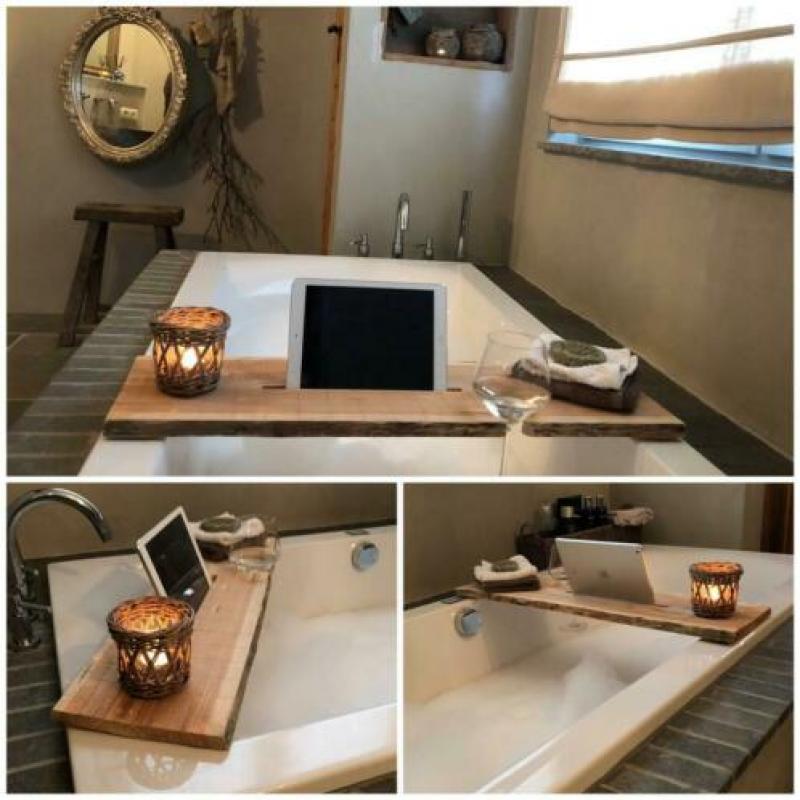 Badplank hout | ipad tablet samsung | op maat | cadeautip