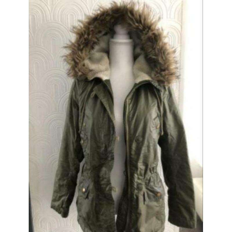 Maat 38 - h&m met capucchon - groen
