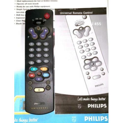 Philips SBC RU 455 Afstandsbediening Universeel RU455 RC86xx