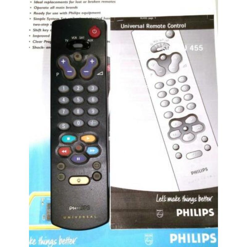 Philips SBC RU 455 Afstandsbediening Universeel RU455 RC86xx