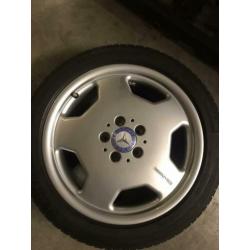 Mercedes amg velg+band 17 inch breedset